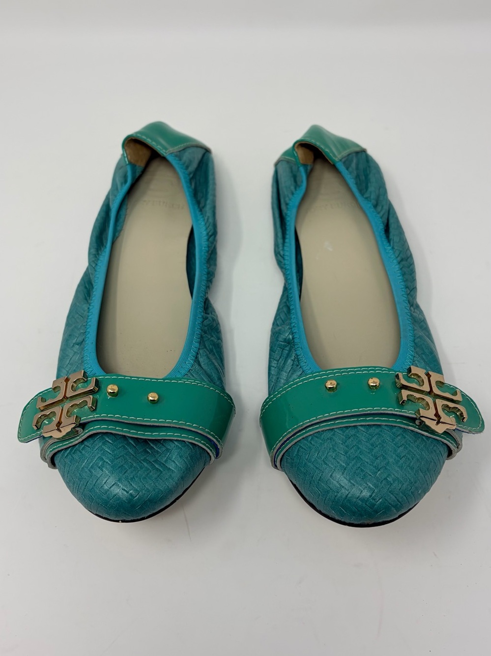 Tory Burch Turquoise Ballet Flats